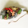 1930s German Wood Toys Lot of 34 in Net Bag Christmas Ornament